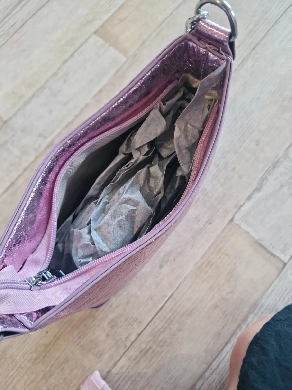Sac bandoulière rose brillant – photo 15